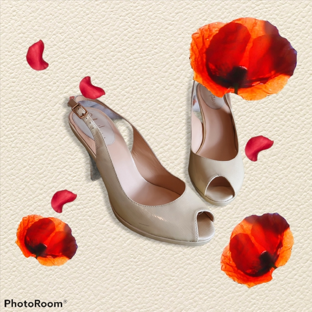 Cole Haan Nike Air Peeptoe Slingbacks 8B